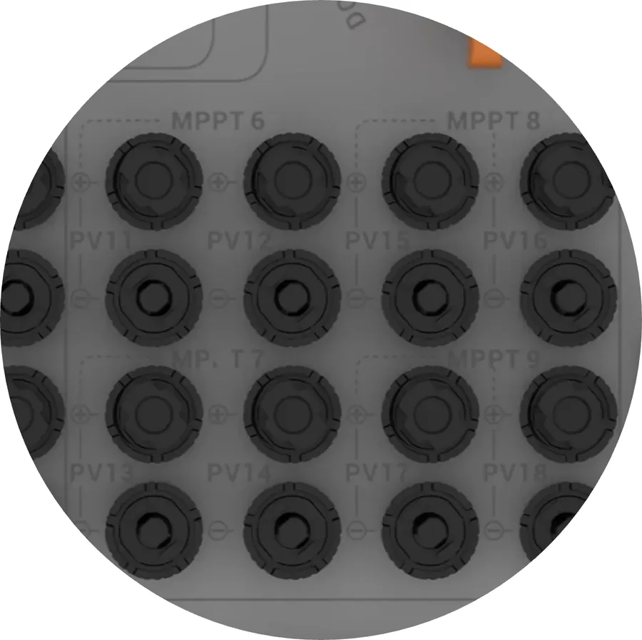 MPPT-aansluitingen