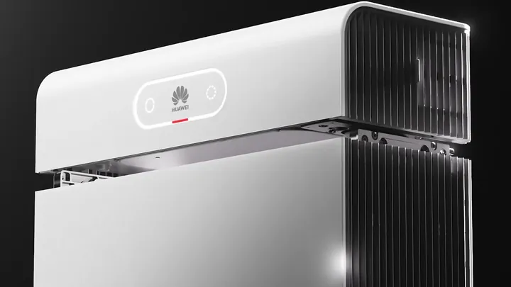 Powermodule van de Huawei LUNA2000 S1 met ringdisplay