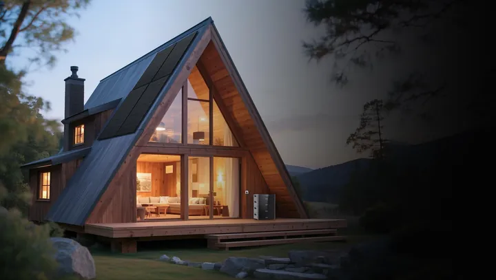 Vakantiehuis met zonnepanelen en een Marstek Venus D