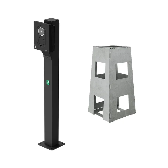 Onepole montagepaal voor Zaptec Go en Go 2
