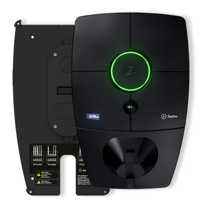 Zaptec Pro laadpaal met backplate