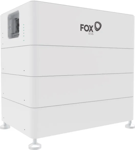 FoxESS CQ7-batterijtoren met BMS-module bovenop